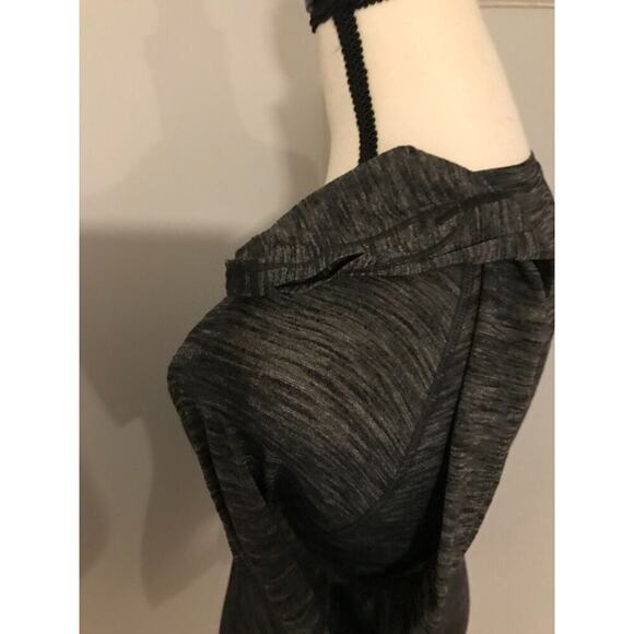 Lululemon Interval Women's Long-Sleeve Heathered Black V-Neck Top - Size 4 - Picture 5 of 9